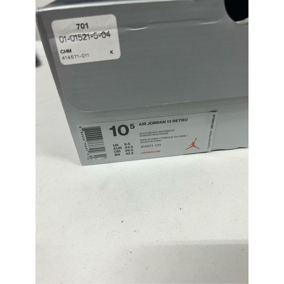 VNDS OG ALL Air Jordan 13 Retro Black Cat Mens Size 10.5 414571-011 - Picture 7 of 7
